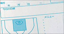 スポーツ用スコアブック