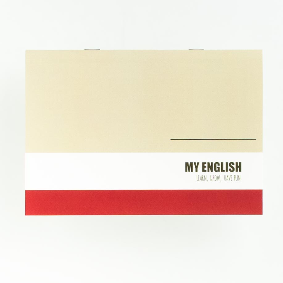 「MY ENGLISH language school 様」製作のオリジナルノート
