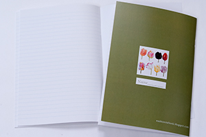 八木  なお子　様オリジナルノート 表紙のデザインを変えて2種製作。本文は「罫線タイプ」。