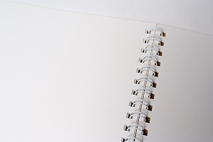 協同組合サンロード青森　様オリジナルノート 「お絵かきしまちょう」は本文用紙に画用紙を利用しています。