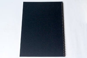 りすたる　様オリジナルノート オリジナルスケッチブックの台紙とリングカラーは「ブラック」