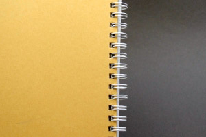 株式会社デスクプラス　様オリジナルノート 基本仕様で選べる台紙［クラフト］とリングカラー［白］