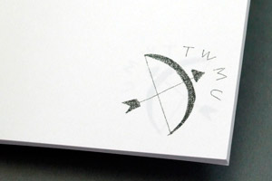 東京女子医科大学医学部弓道部　様オリジナルノート 弓矢のイラストを印刷したオリジナルの本文