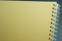 ココロジック・デザイン　様オリジナルノート リング製本の台紙はクラフトを使用