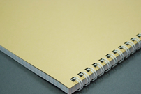 株式会社日本ライセンスバンク　様オリジナルノート リング製本の台紙はクラフトを使用