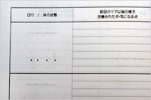 犬護舎　様オリジナルノート 犬の健康状態を記録できる本文