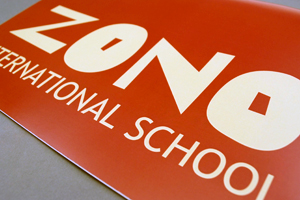 ZONO INTERNATIONAL SCHOOL　様オリジナルノート 表紙のクローズ