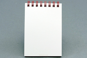 クルーズカンパニー株式会社　様オリジナルノート オリジナルメモ帳の裏表紙にはホワイトの台紙を使用