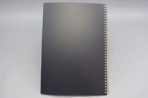 夢乃宮　様オリジナルノート リング製本の台紙はブラックを使用