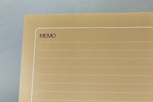 ヤマトエスロン株式会社　様オリジナルノート 裏表紙にはメモ欄を印刷