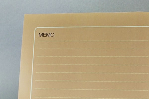 ヤマトエスロン株式会社　様オリジナルノート 裏表紙にはメモ欄を印刷
