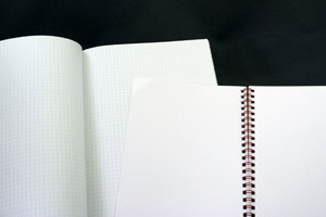 ラウター落合  麻祐子　様オリジナルノート 本文はともに「無地タイプ」、2種類のオリジナルノートを製作
