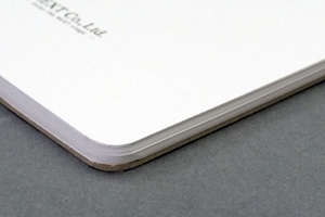 株式会社ネクスト　様オリジナルノート 「書きま帳ページPLUS(大盛)」でたっぷり書き込める100ページ。さらに角丸加工で見た目もソフトな印象に