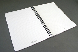 株式会社アズディップ　様オリジナルノート 「本文オリジナル印刷」を利用してロゴマークを印刷