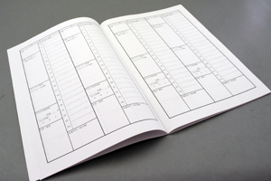麹町学園　様オリジナルノート 「本文オリジナル印刷」で勉強記録専用フォーマットに