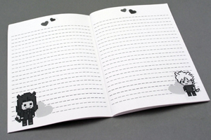 ルウチカの猫　様オリジナルノート 「本文オリジナル印刷」でノートの中身もデザイン