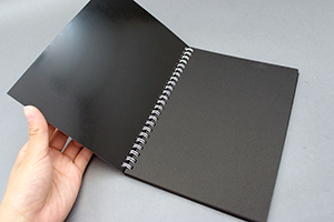 石川  かおり　様オリジナルノート 「表紙内側印刷」で黒色を印刷