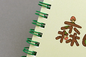 株式会社 東芝　様オリジナルノート オリジナルノートのリングカラーは「グリーン」