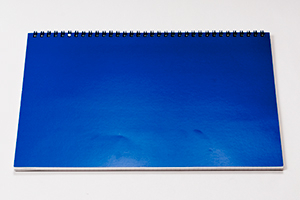 株式会社ナチュラ　様オリジナルノート オリジナルノートの台紙は「ブルー」