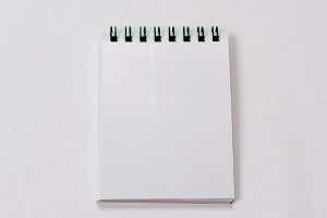 田口  彩美　様オリジナルノート オリジナルメモ帳の台紙は「ホワイト」