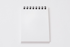 谷山  龍　様オリジナルノート オリジナルメモ帳の台紙は「ホワイト」