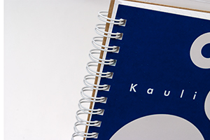 Kauli株式会社　様オリジナルノート オリジナルノートのリングカラーは「ホワイト」