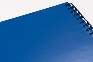 セジデム・ストラテジックデータ株式会社　様オリジナルノート 台紙はリングカラーと合わせた「ブルー」