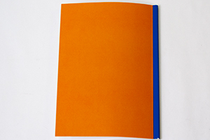 森下  枝里子　様オリジナルノート オリジナルノートの裏表紙。中綴じ製本のノートは裏表紙もデザインできます。
