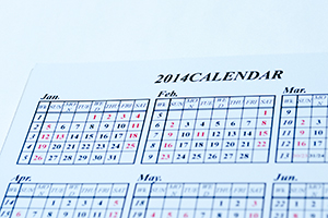 株式会社ユーイング　様オリジナルノート 「表紙内側印刷」で年間カレンダーを印刷