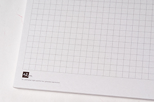 株式会社エーエル　様オリジナルノート 「本文オリジナル印刷」で専用フォーマットに、独特の罫線使いが特徴