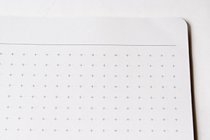 三原  良夫　様オリジナルノート 「本文オリジナル印刷」で専用フォーマットに、独特の罫線使いが特徴