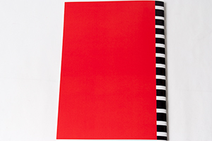 加藤  千晴　様オリジナルノート オリジナルノートの裏表紙。中綴じ製本のオリジナルノートは裏表紙もデザイン