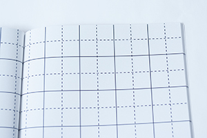 市川  冴里　様オリジナルノート  「本文オリジナル印刷」で幼稚園児向けに大きめのマス目を印刷