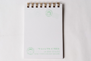 株式会社ラ・シャンブル・ド・タカネ　様オリジナルノート 「本文オリジナル印刷」を利用してロゴマーク、企業名を印刷