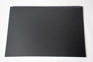 石井  洋介　様オリジナルノート オリジナルスケッチブックの台紙は「ブラック」