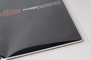Nuage Networks / 日本アルカテル・ルーセント株式会社　様オリジナルノート 外装にも気を配り、高級感も演出する「OPP袋」