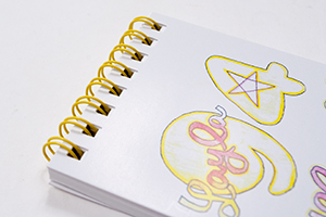 今村  裕子　様オリジナルノート オリジナルメモ帳のリングカラーは「イエロー」