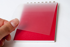 岩田  恵里　様オリジナルノート 表紙のキズや折れ、汚れを防ぐ「表紙カバーフィルム」