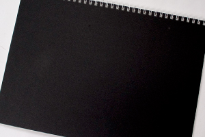 筑波技術大学　様オリジナルノート オリジナルノートの裏表紙は台紙「ブラック」