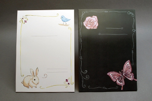 品川女子学院　様オリジナルノート 文化祭販売用のオリジナルノートのため表紙のデザインは4種類用意（その2）