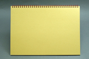 鈴木  千香　様オリジナルノート スケッチブックの裏は台紙「クラフト」