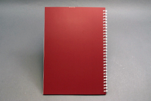 葉月ゆら　様オリジナルノート ノートの裏は基本仕様で選べる台紙「レッド」