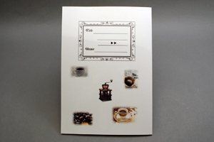 仙田  富久　様オリジナルノート オリジナルノートの裏表紙には表紙と異なるデザインに