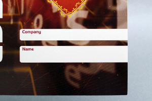 アクシスソフト株式会社　様オリジナルノート 表紙には会社名と氏名を書きこめるように印刷
