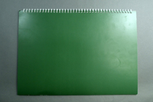 渡邉  暦　様オリジナルノート オリジナルノートの裏は台紙「グリーン」