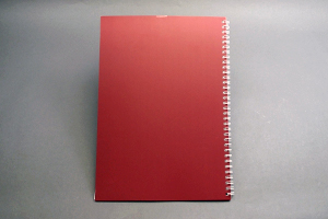 広岡  充　様オリジナルノート オリジナルノートの裏は台紙「レッド」