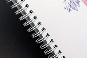 スタジオミーシャ　様オリジナルノート 「書きま帳ページPLUS（特盛）」でページ数たっぷり。リングカラーは「スノーホワイト」