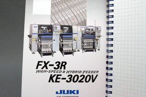 JUKI株式会社　様オリジナルノート 「表紙内側印刷」を利用して広告スペースに
