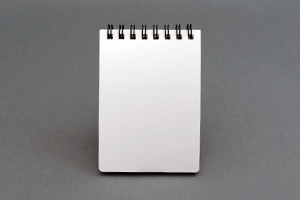 株式会社　アーティスト・リレーションズ　様オリジナルノート オリジナルメモ帳の裏表紙にはホワイトの台紙を使用