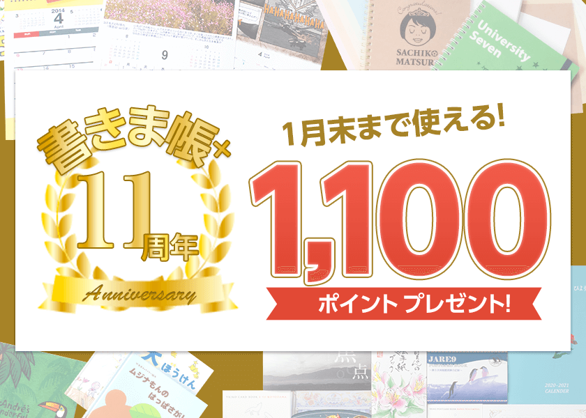 1100ポイントプレゼント！！